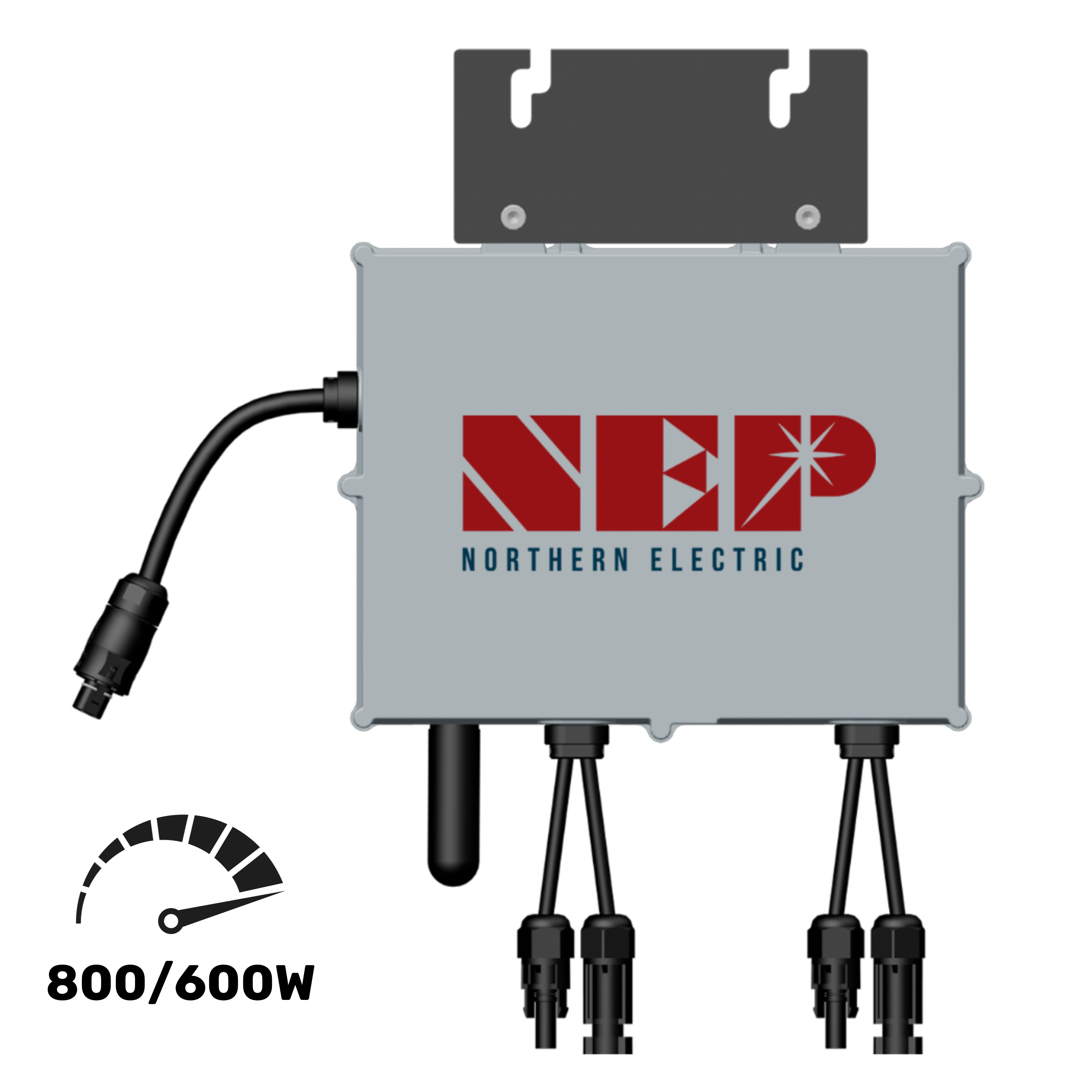 NEP 800/600W drosselbar Mikrowechselrichter / mit integriertem Relais und WLAN (10 Jahre Garantie)