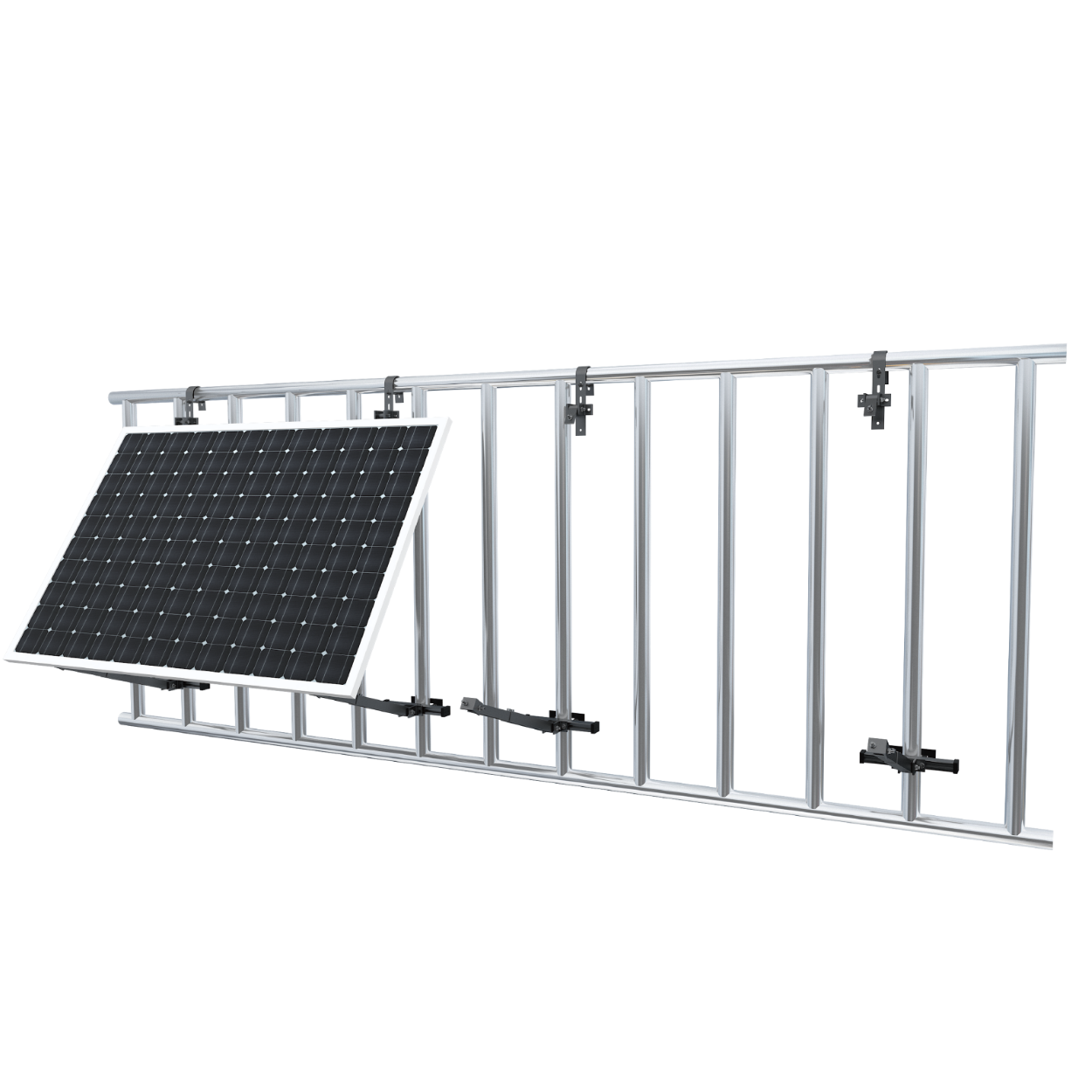Flexo-Balkonhalterung für zwei Solarmodule